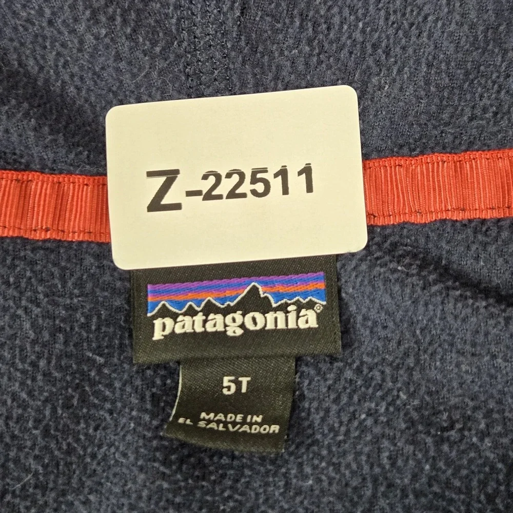 Patagonia Toddler Jacket 5T Red Colorblock Fleece Baby Micro D Snap T READ